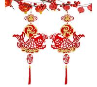 Décoration du Nouvel An lunaire vietnamien 2025 - Breloque porte-bonheur chinoise | Décoration d'intérieur à suspendre - Ornement de personnage de l'année du serpent pour la maison du Nouvel An