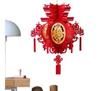 Décoration Du Nouvel An - Tissu Non Tissé 35x35x60cm Matériau Épaissi | Lanternes Rouges Avec Design Creux, Décoration De Fête Du Printemps, Célébration De Mariage Au Restaurant | Lanterne Chinoise Lu
