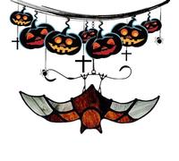 Décoration Du Receveur De Chauve-souris Halloween - Suncatchers Bat Suncatchers En Acrylique Brillant | Battes De Chauves-souris Effrayantes Accent De Décoration | Décorations Suspendues D'Halloween A