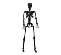 Décoration Du Squelette D'Halloween | Squelette Réaliste Grandeur Nature Avec Des Articulations Mobiles | Accessoire De Cimetière Gothique Pour La Cour, Le Jardin, Le Balcon, Le Patio, Le Porche Et La