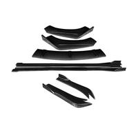 Décoration Durable de Voiture Séparateurs De Pare-Chocs De Voiture, Becquet À Lèvres, Extensions De Jupes Latérales, Accessoires d'angle D'enveloppe pour Magotan B6 2007 - 2011(Carbon Fiber Look)