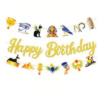 Décoration égyptien, Nedecoration fete egyptienne ancienne egypte anniversaire decoration joyeux anniversaire banniere pyramide momie pharaon fete egyptienne