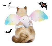 Décoration électrique réglable de 165 g | Accessoire ange animé pour chiens et chats | papillon avec mouvement | Matériau ABS rechargeable par USB | Costume cr
