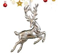 Décoration en argent pour sapin de Noël, décoration de Noël argentée, décorations de Noël brillantes, faveur de Noël, joli pendentif de sapin de Noël pour la maison de vacances d'hiver et de Nouvel An