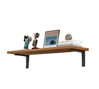 Décoration en Bois carré étagère Murale étagères flottantes pour Les Cadres d'images Art Plantes Afficher la décoration intérieure Walnut 20 * 70cm