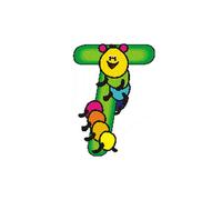 Décoration en Bois Lettre T Bxlxh 45x6x60mm Neuf Jouet Alphabet Apprendre