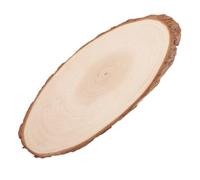 Décoration en Bois Ovale Rustique pour Créations, Enseignes et Plaques | Surface Prête à Décorer, Texture Naturelle et Bords Bruts, Bases pour Centres de Table et Suspensions