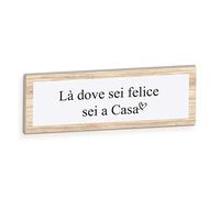 Décoration en Bois, Tablette où Vous êtes Heureux Que Vous êtes à la Maison, Formes en Bois, Faites à la Main, Une idée Originale pour décorer Votre Maison, décoration en Bois à Suspendre ou à Poser