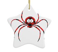 Décoration en céramique à suspendre pour sapin de Noël WHJDPP Evil Spider Prints pour décoration d'intérieur