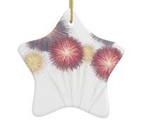 Décoration en céramique à suspendre pour sapin de Noël WHJSHOP coloré feux d'artifice pouvant ajouter une touche romantique aux festivals ou fêtes