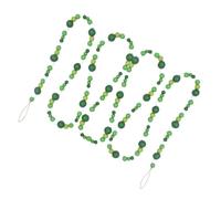 Décoration en Chapelet de Perles Vertes en Bois pour Saint-Patrick