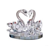 Décoration en cristal pour couple de mariés - Décoration d'intérieur - Anniversaire de mariage, Saint-Valentin, petite amie - Blanc