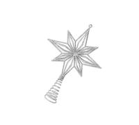 Décoration en Étoile Efficace pour Cime d'arbre De Noël Fabriquée À Partir Métal Robuste avec des Conceptions Base Stables Cimier d'arbre Étoile Métal Creux Élégant