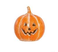 Décoration en forme de citrouille d'automne faite à la main avec intérieur creux pour accueillir des lumières LED, convient pour l'affichage sur les étagères, cheminées ou tables à l'intérieur (8 cm)