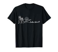 Décoration en Forme de cœur de l'île de Pâques - Souvenir des îles du T-Shirt