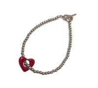 Décoration en forme de cœur macramé réglable pour femme - Or rose - Bijoux faits à la main avec emballage cadeau - Cœur fait à la main