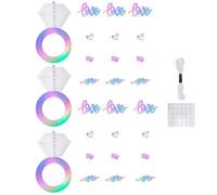 Décoration En Miel Léger Arrière Facile Pour La Fête De,Multicolore | construite en papier solide, arrive plat, déroulement et accrochage, réutilisable pour l'événement suivant, arrière-plan