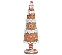 Décoration en pain d'épices - En pain d'épices - Résistant aux intempéries - À poser comme décoration de Noël et décoration d'hiver - 8 x 25 cm - Joli sapin de Noël en polyester - Pour l'intérieur et