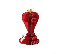 Décoration en papier origami Année du serpent avec art culturel pliable pour une utilisation festive, conçue pour un assemblage et une présentation rapides (milieu)