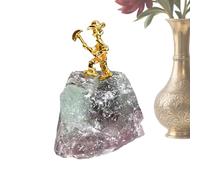 Décoration en Pierre Brute, Ornement en Naturel de Collection | Statue de Mineur | pour Les passionnés, la Famille, Les Amis, Les Hommes, Les Femmes, la Maison, Le Bureau, l'intérieur, Le