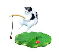 Décoration en résine pour aquariums et aménagement paysager, motif chats et coccinelles, décoration créative pour la maison, le bureau et offrir un cadeau pour décoration créative d'aquarium