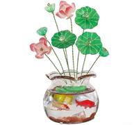 Décoration en résine pour tableau de bord de voiture avec lotus et symbolisme pour attirer les regards dans les véhicules et les aménagements intérieurs résidentiels (B)