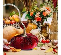 Décoration en velours pour décoration d'intérieur faite à la main, ornements rembourrés super doux comme accents de table élégants (rouge, taille unique)