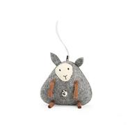 Décoration enfant - Petit animal en feutre - Fait main (Mouton gris)
