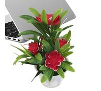 Décoration esthétique, petit pot de verdure, zéro arrosage de pendaison de crémaillère, parfait tout au long de l'année, fleurs réalistes qui ne se décolorent pas, mobilier de maison, salle de bain