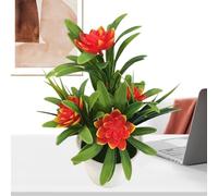 Décoration esthétique, petit pot de verdure, zéro arrosage de pendaison de crémaillère, parfait tout au long de l'année, fleurs réalistes qui ne se décolorent pas, mobilier de maison, salle de bain