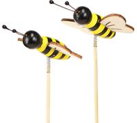 Décoration estivale en bois représentant des abeilles pour le jardin et les fêtes d'enfants