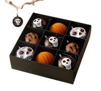 Décoration et fournitures colorées incassables pour Halloween : arbres, boules de sapin, boules, décoration intérieure, fournitures de vacances
