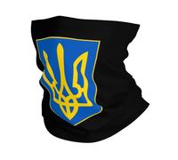 Décoration Faciale Armes De L'Ukraine Unisexe Protection du Visage Multi-Usage Tube Bandeaux pour Randonnée Sports Ski