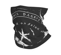 Décoration faciale Crânes de démons 6 Mystique Satan Magique Enfer Gothique Noir Séchage Rapide Bande de Cheveux étanche à la poussière Echarpe Gaiter pour Adulte Homme 26X30cm