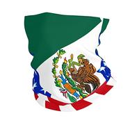 Décoration Faciale Drapeau De L'Amitié Entre Les États-Unis Et Le Mexique Balaclava Respirant Couvre-Chef Durable Écharpe pour Homme Femme Cyclisme Randonnée 25X50CM