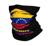 Décoration Faciale Drapeau du Venezuela Couvre-Chef Multifonction Cache Cou Anti-Solaire Écharpe pour Homme Femme Randonnée Course À Pied 25X50CM