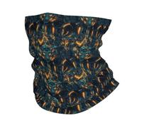 Décoration faciale Imprimé Tigre Style cybernétique Séchage Rapide Protection du Visage Anti-UV Bandana pour Extérieur Sports 26X30cm