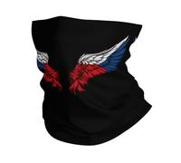 Décoration Faciale Joli Drapeau De La République Tchèque Bandeau Magique Séchage Rapide Chapeaux Demi-Visage pour Vélo, Moto, Escalade