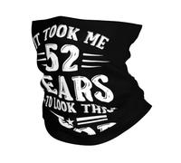 Décoration Faciale Joyeux 55E Anniversaire Ultra-Douce Protection du Visage Durable Balaclava pour Bike Toutes Saisons Plein Air