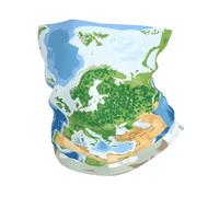 Décoration Faciale Modèle De Carte De Vue De La Terre Balaclava Respirant Cache Cou Multifonction Écharpe pour Course À Pied Cyclisme Extérieur