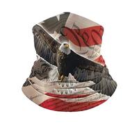 Décoration Faciale Nous, Le Peuple, À Tête Blanche Américain en Plein Essor Cache Cou Multi-Usage Balaclava Durable Couvre-Chef pour Cyclisme Randonnée Jogging 25X50CM