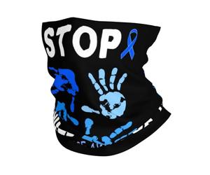 Décoration Faciale Prévention Et Sensibilisation Aux Abus Balaclava Respirant Écharpe Durable Couvre-Chef pour Course À Pied Randonnée Homme Femme 25X50CM