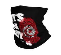 Décoration Faciale Tunisiens, C'est dans Mon Adn, Drapeau Tunisien Séchage Rapide Écharpe Demi-Visage Imprimé Bandana pour Sports Randonnée Cyclisme