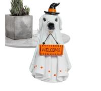 Décoration Fantôme Éclairée - Figure D' d'halloween, Accessoire Effrayant en Plein Air | Tissu Étanche, Lumières LED Intégrées pour Un Attrait Dramatique, des Terrains De Camping, des en