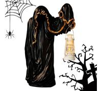 Décoration Fantôme Halloween, Lanterne Décorative Fantôme Décoration | Lampe Sculpture Figure Collection Décorations Effrayantes pour Maison Jardin Patio Extérieur