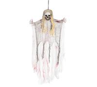 Widmann Décoration de fête 7791Y – Fantôme saignant 90 cm avec faux sang – Halloween