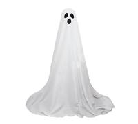 Décoration Fantômes Halloween Jardin Extérieur Debout Automate Décoration Fantôme, Sorcière Effrayant Animée avec Guirlande Lumineuse pour Halloween, Fête, Jardin, Pelouse Décorations