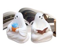 Décoration fantômes halloween - petite statuette résine, sculpture amusante étagère | figurine artistique pour bureau terrasse cour appui, accessoire créatif intérieur extérieur, célébrations thème sa