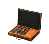 Décoration Feng Shui pour la Maison : Jeu d'échecs Chinois en Laiton, Coffret Cadeau Xiangqi - Jeux de Voyage avec Plateau de Jeu, Jeu et pièces de XI