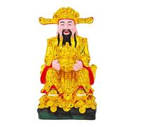 Décoration Feng Shui pour la Maison : Statue en résine de CAI Shen - Dieu de la Richesse et de la Fortune, Figurines et Sculptures de CAI Shen, Tsai